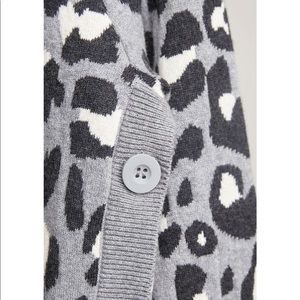 New Stella & Dot - The Side Button Sweater-Leopard